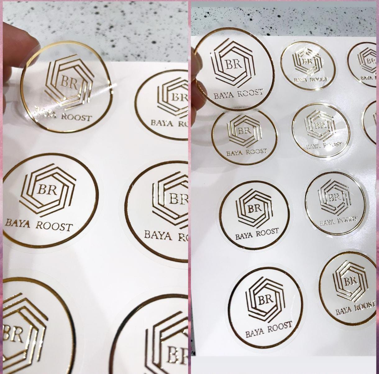 Transparent Stickers Label